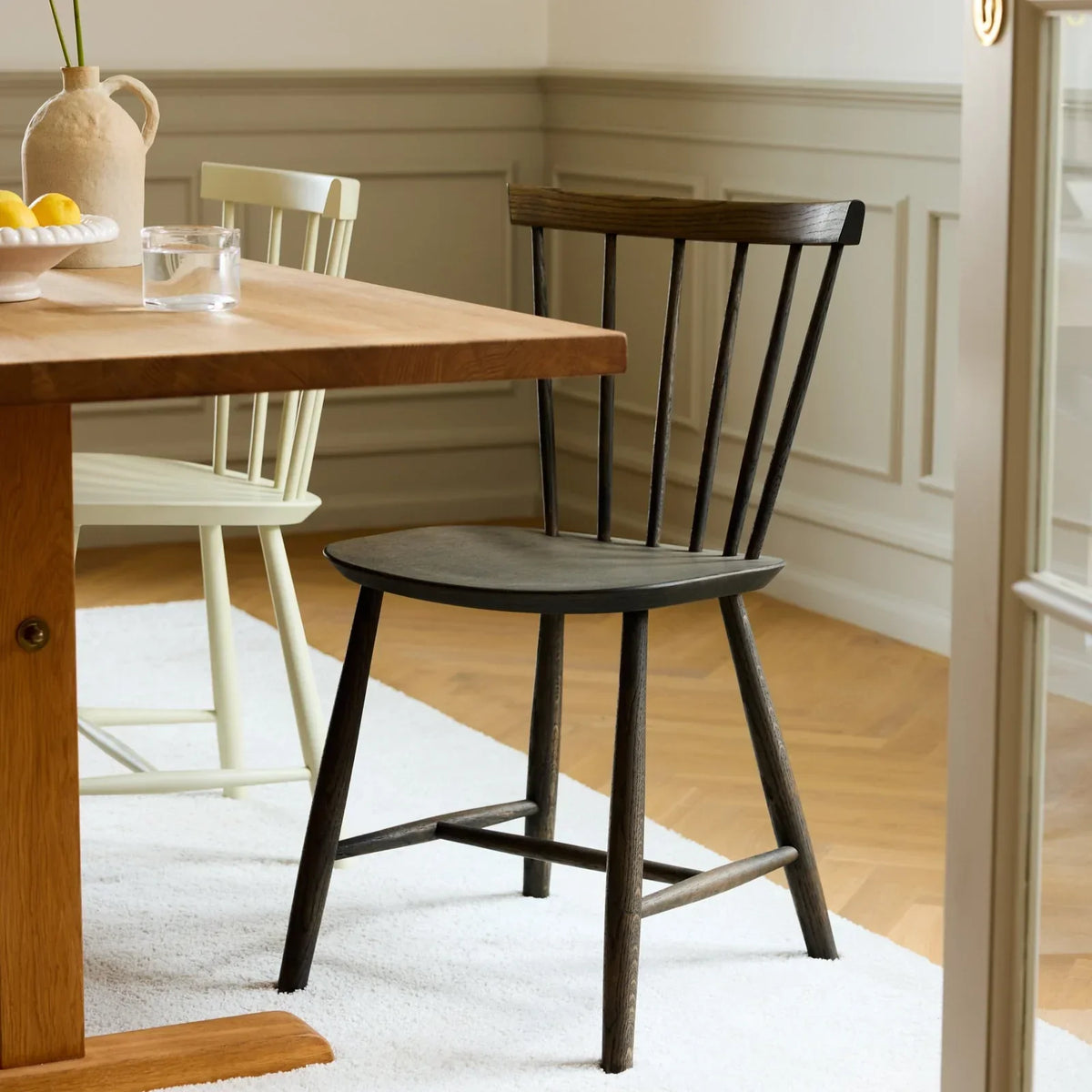 J46 Dining Chair — Smoked Grey Oiled Oak