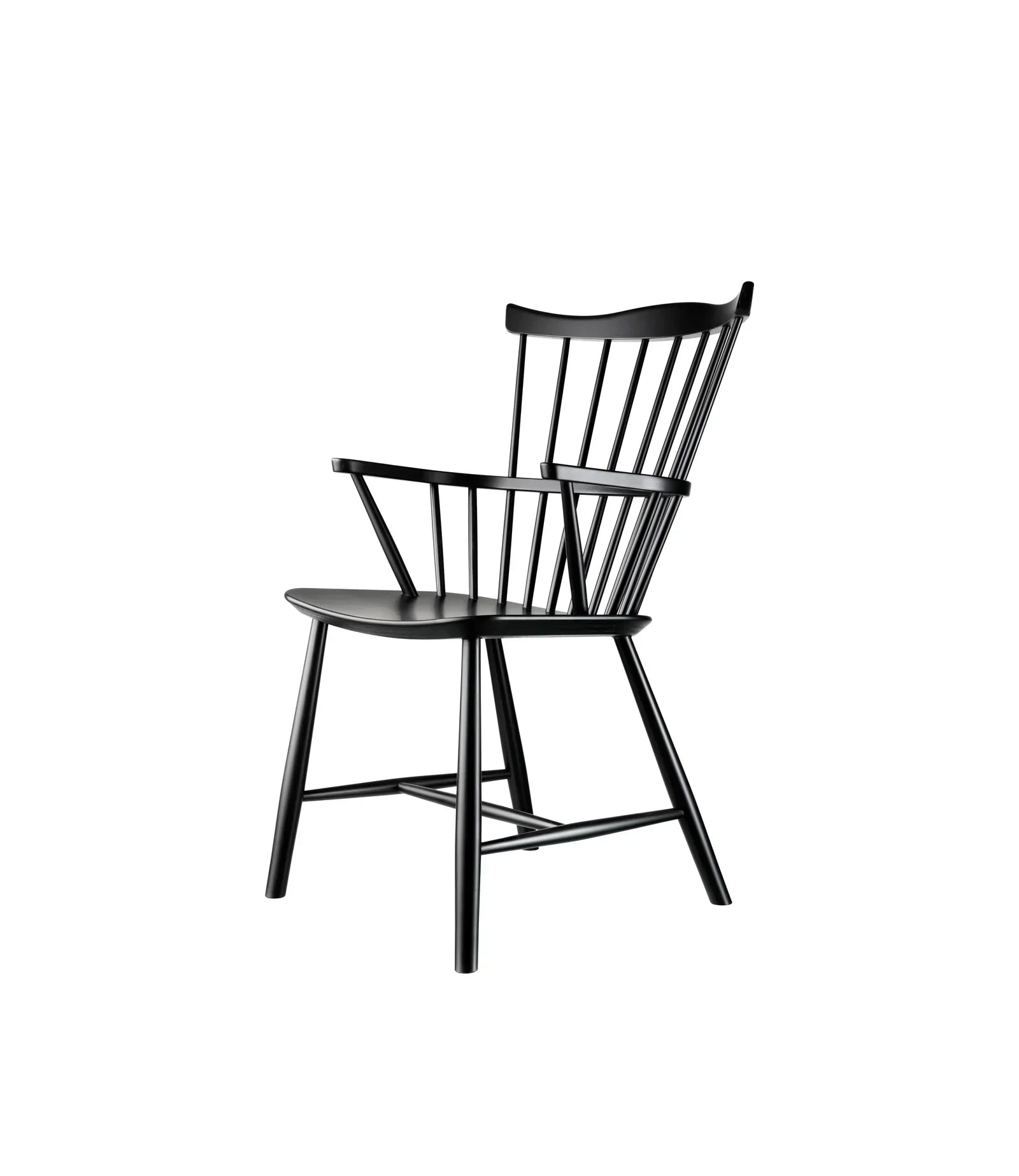 J52B Chair — Jet Black Painted Beech