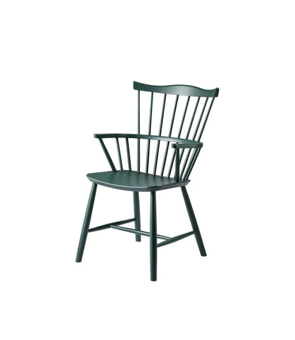 J52B Chair — Black Green Painted Beech