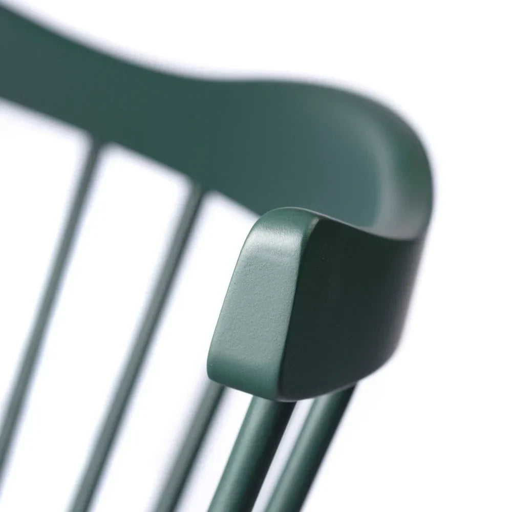 J52B Chair — Black Green Painted Beech