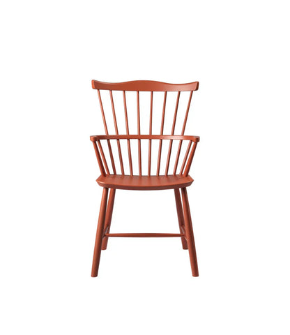 J52B Chair — Brick Red Painted Beech