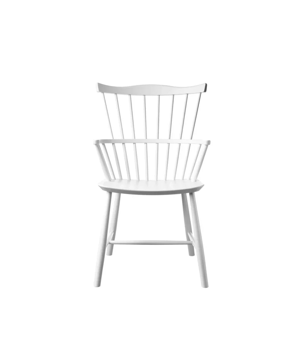 J52B Chair — Pure White Painted Beech