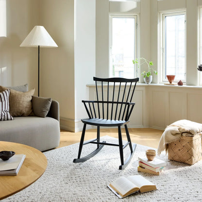J52G Rocking Chair — Jet Black Painted Beech
