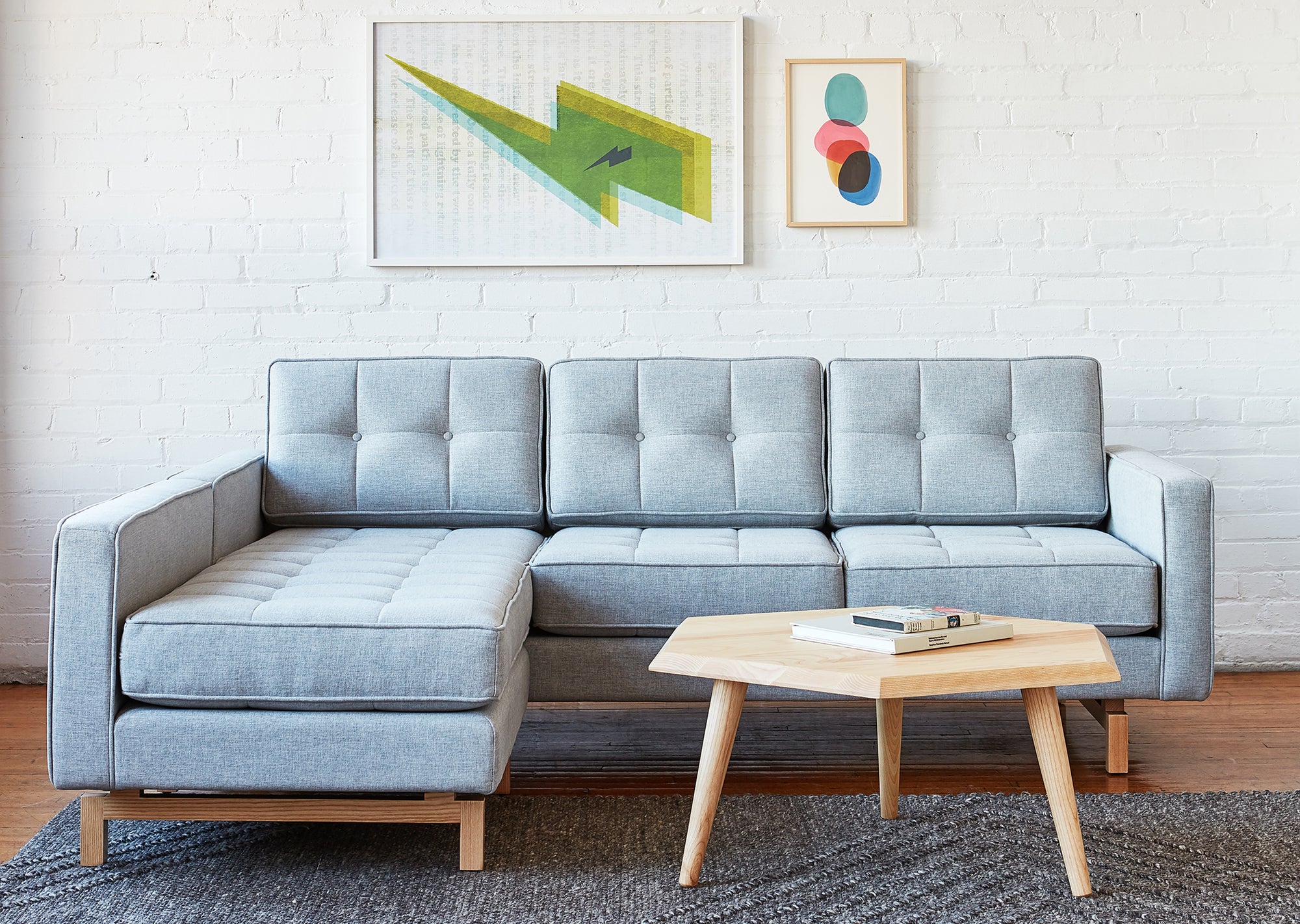 Jane 2 LOFT Bi-Sectional Sofa