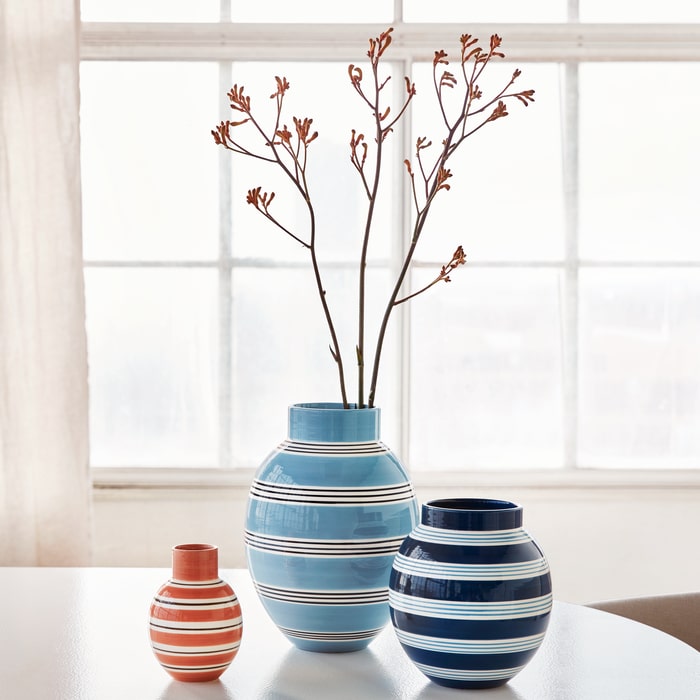 Kähler Omaggio Nuovo Vase — Dark Blue