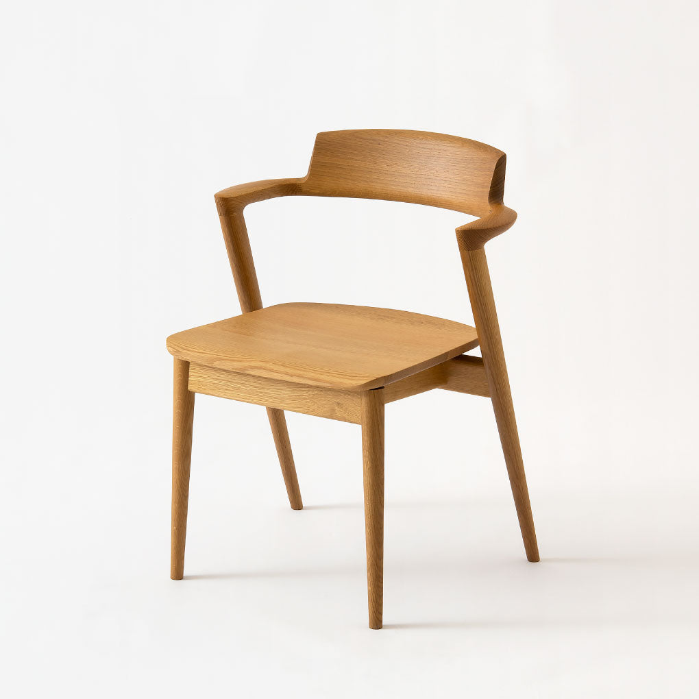 Seoto Semi Armchair — Wood Seat