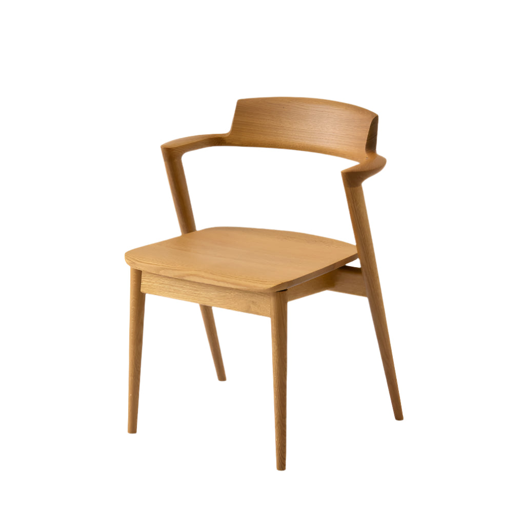 Seoto Semi Armchair — Wood Seat