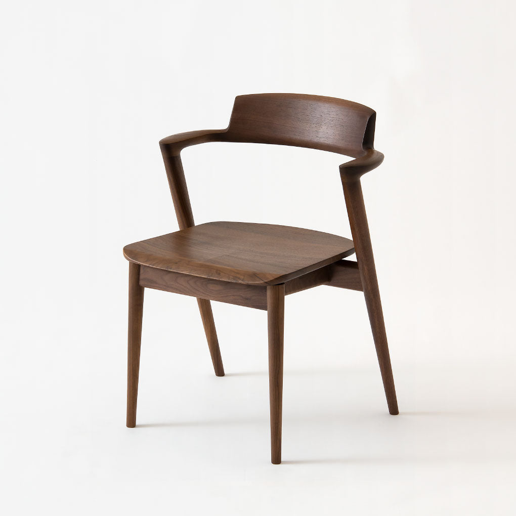 Seoto Semi Armchair — Wood Seat