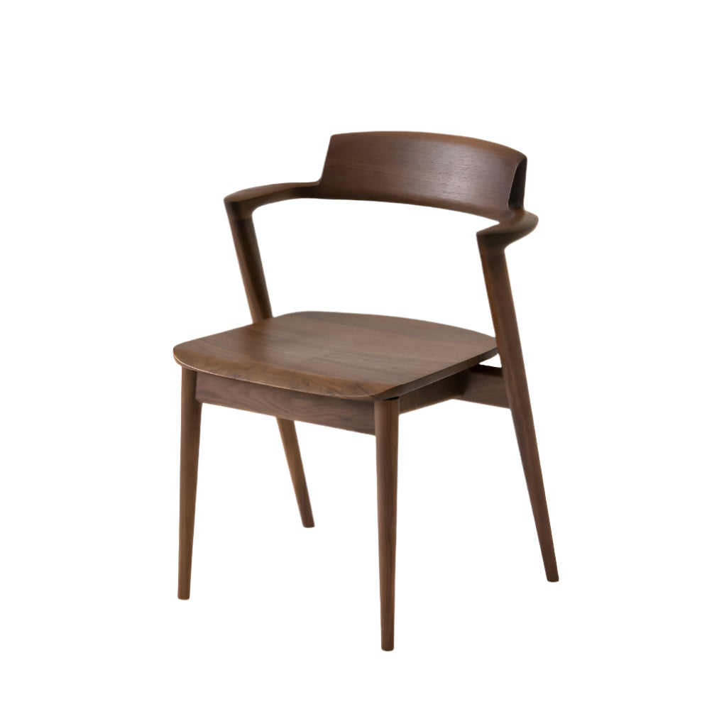 Seoto Semi Armchair — Wood Seat