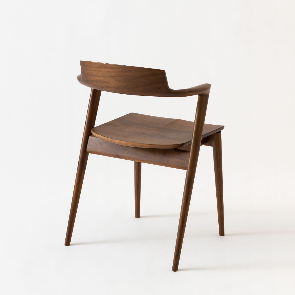 Seoto Semi Armchair — Wood Seat