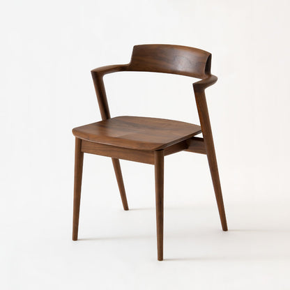 Seoto Semi Armchair — Wood Seat