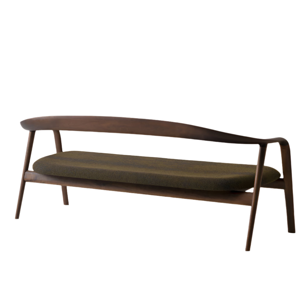 Kumahida Two-Seater Lounge Chair — Upholstered Seat