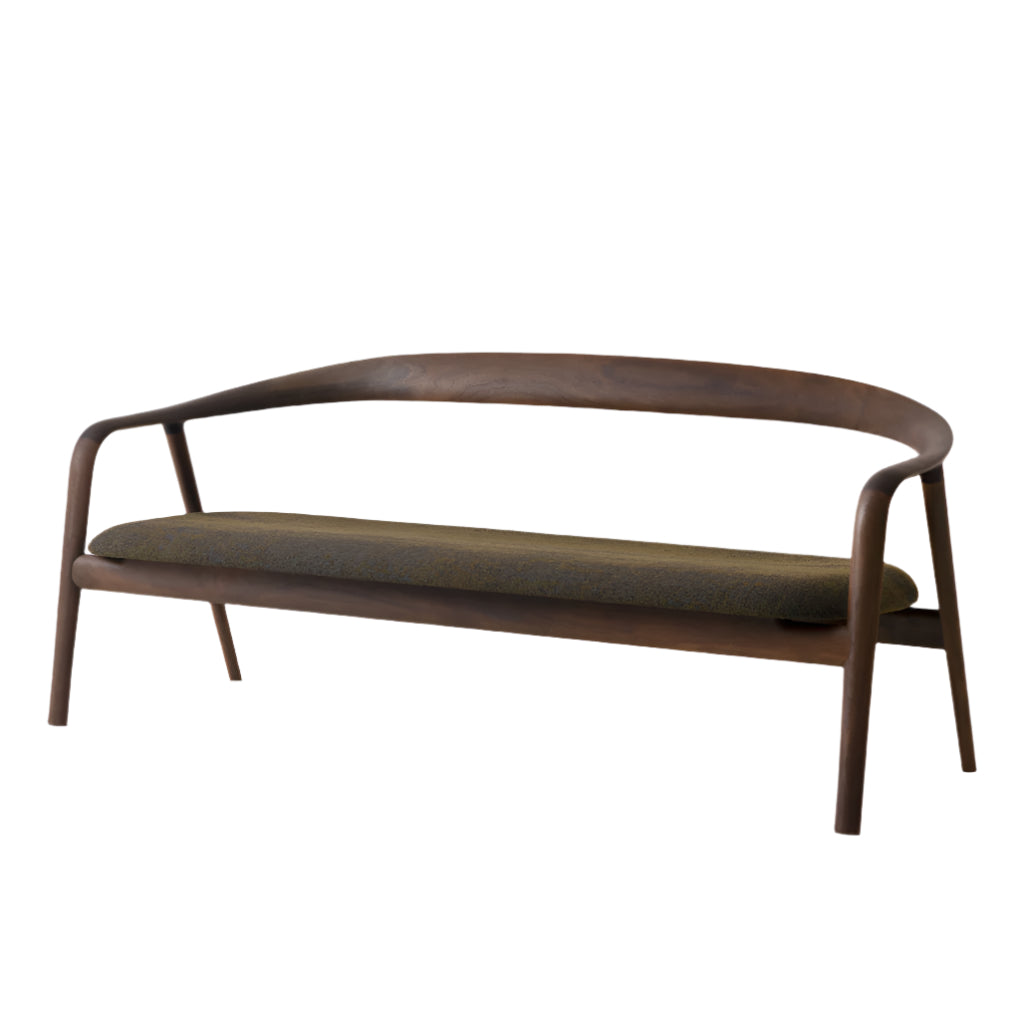 Kumahida Two-Seater Lounge Chair — Upholstered Seat