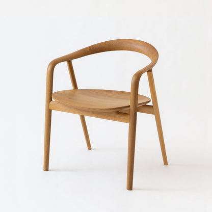 Kumahida Armchair — Wood Seat