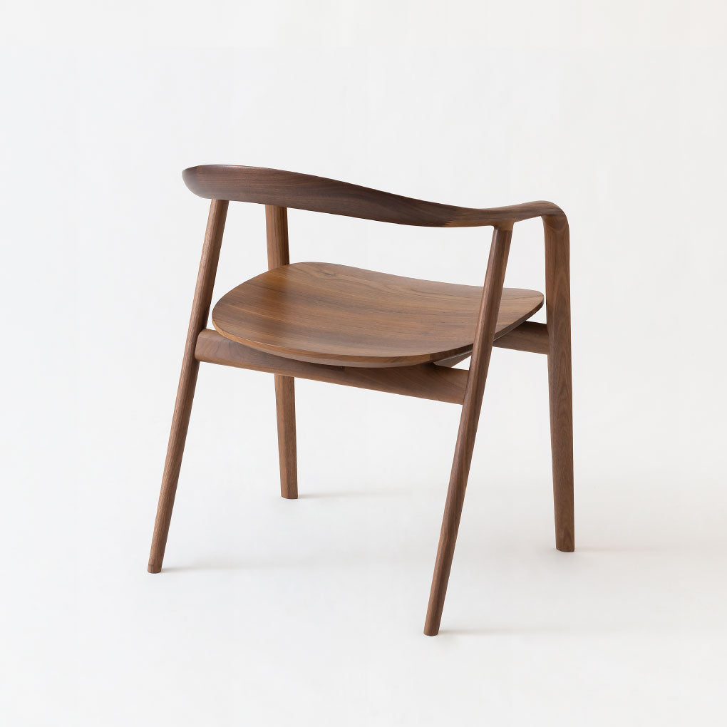 Kumahida Armchair — Wood Seat