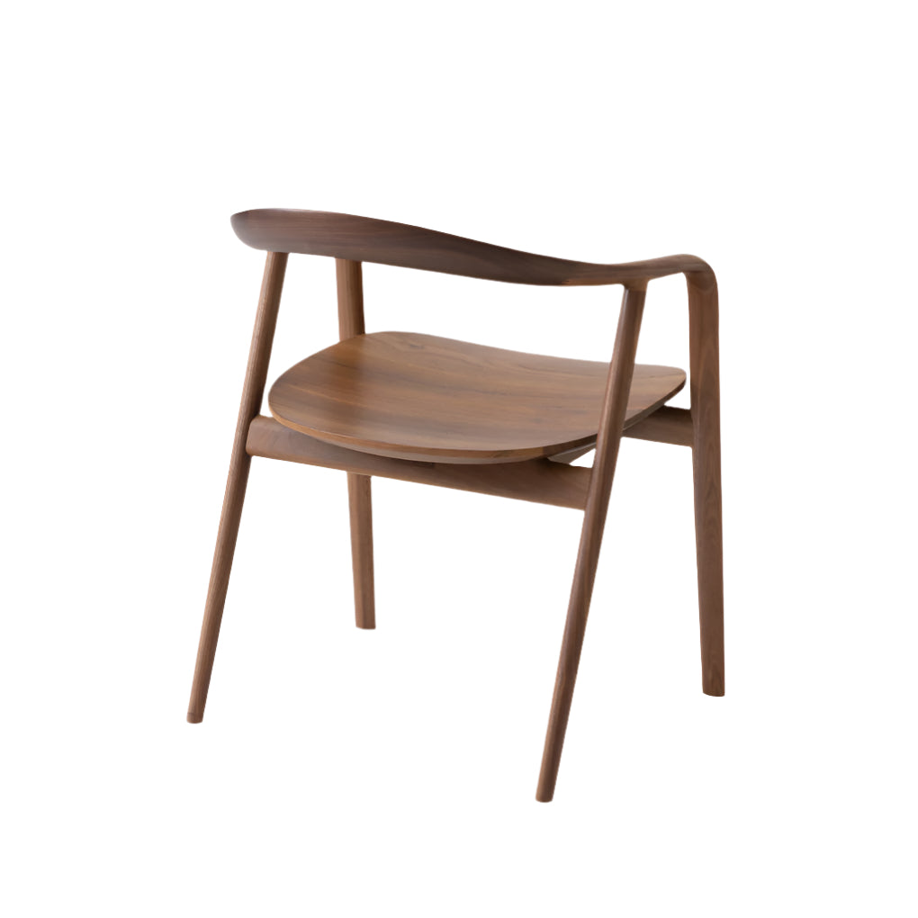 Kumahida Armchair — Wood Seat