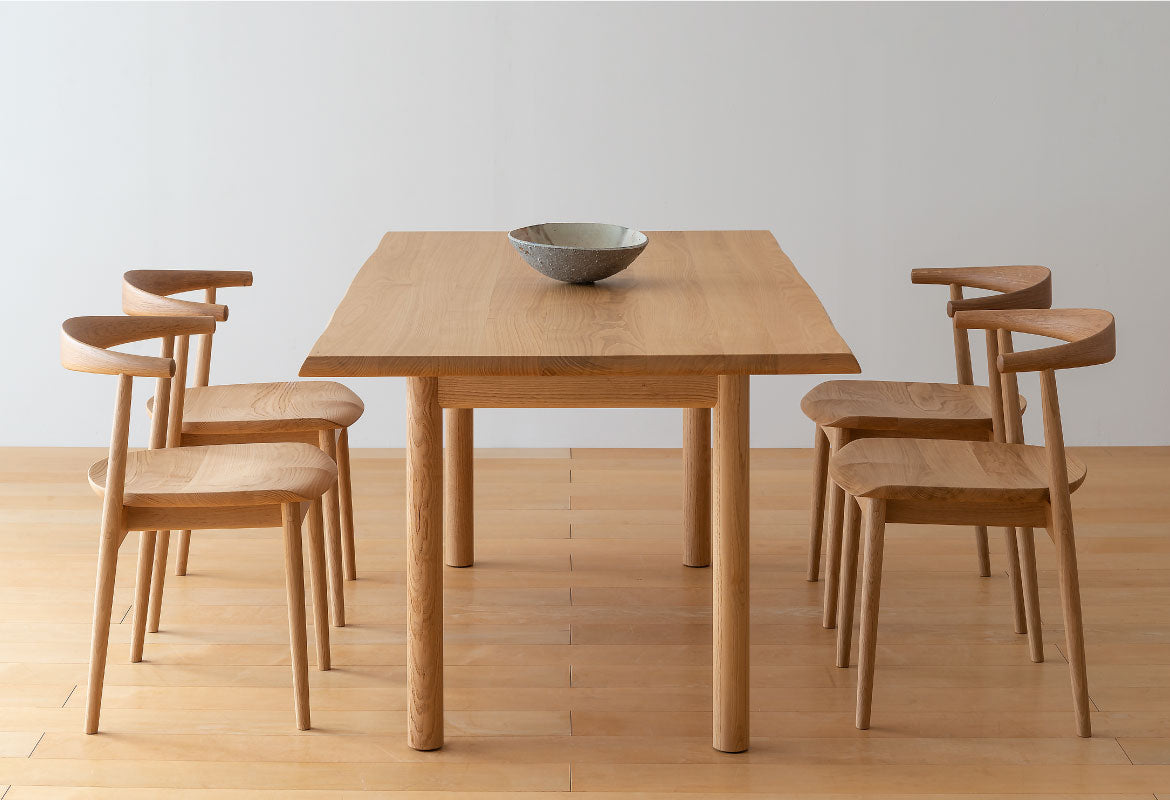 Kurinoki Semi Arm Dining Chair