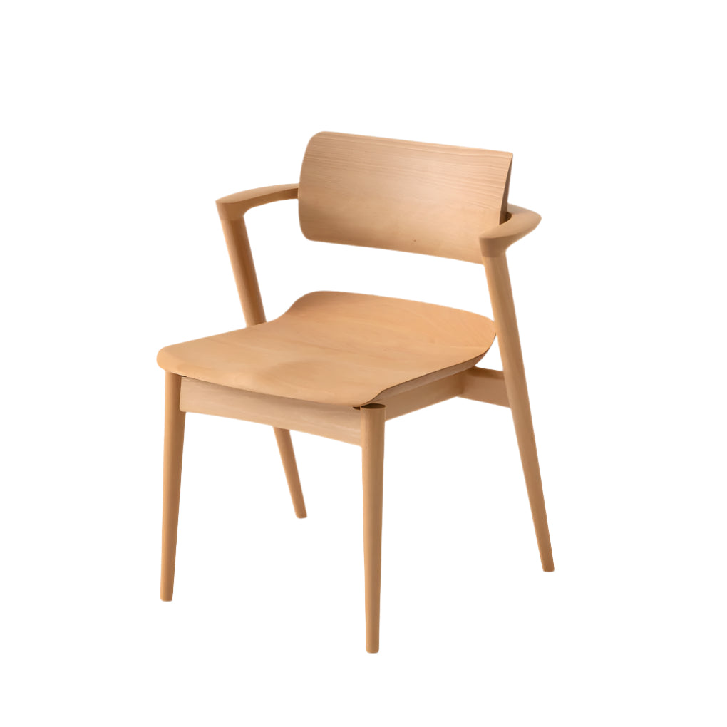 Seoto-EX Semi Armchair — Wood Seat