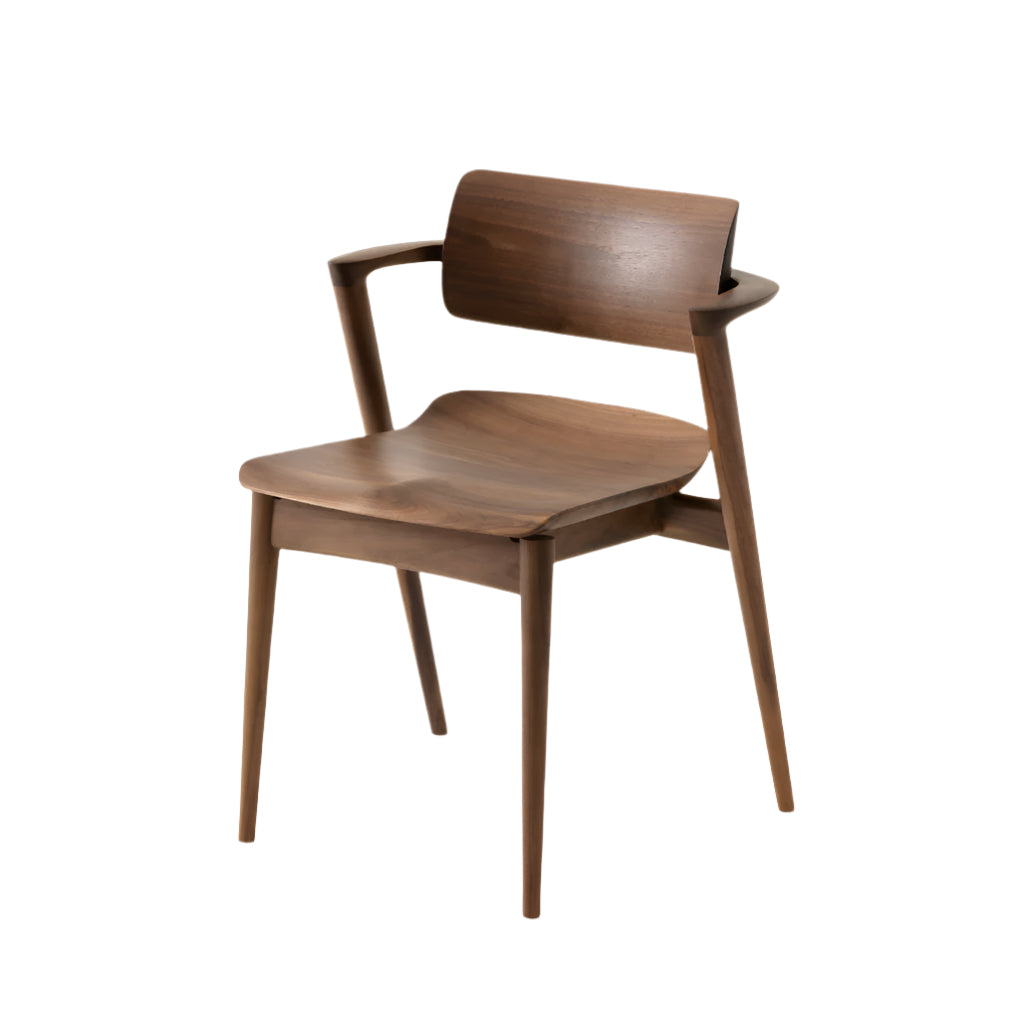 Seoto-EX Semi Armchair — Wood Seat