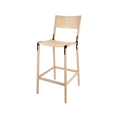 Backed Bar Stool — Stanyan — Wood