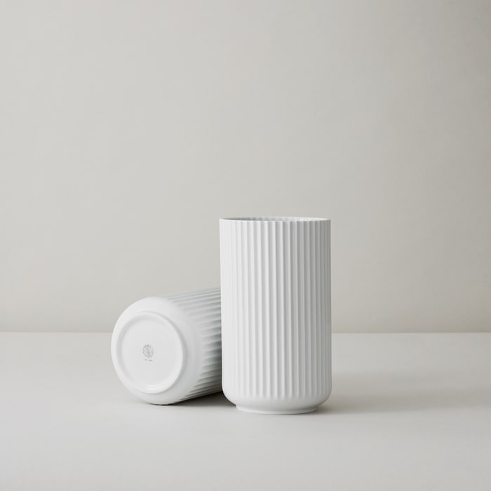 Lyngby Porcelaen Vase — White