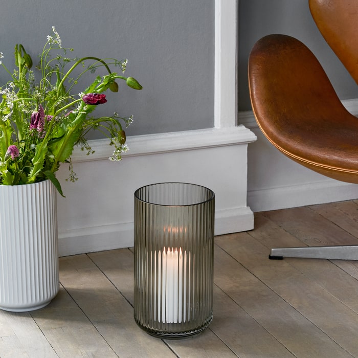 Lyngby Porcelaen Vase — Smoke
