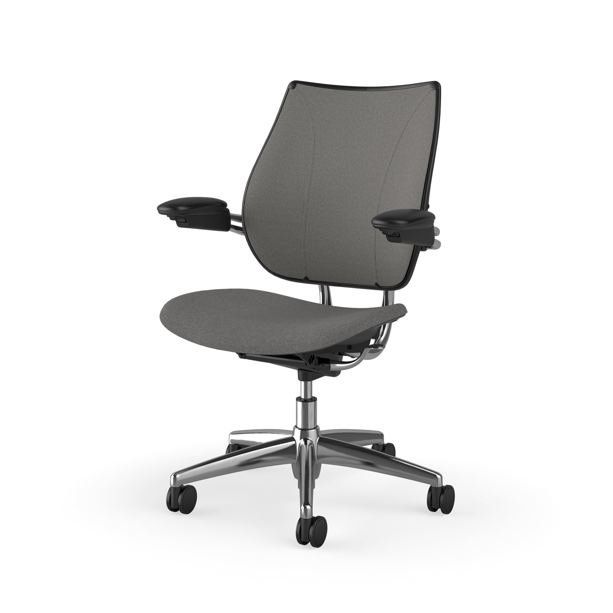 Liberty Task Chair With Upholstered Back — Adjustable Duron Arms