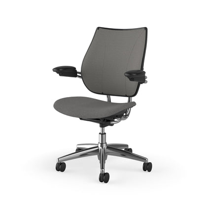 Liberty Task Chair With Upholstered Back — Adjustable Duron Arms