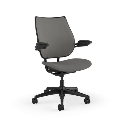 Liberty Task Chair With Upholstered Back — Adjustable Duron Arms