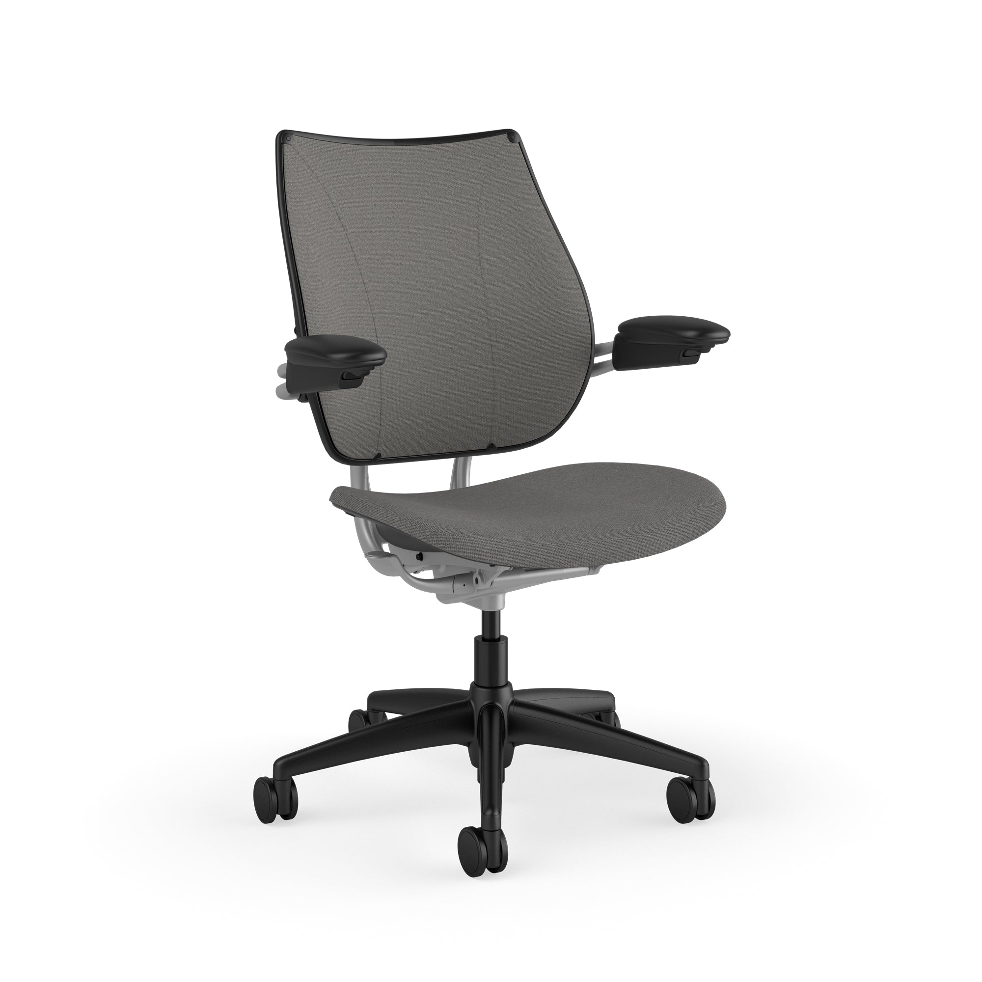 Liberty Task Chair With Upholstered Back — Adjustable Duron Arms