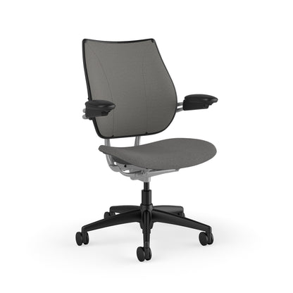 Liberty Task Chair With Upholstered Back — Adjustable Duron Arms