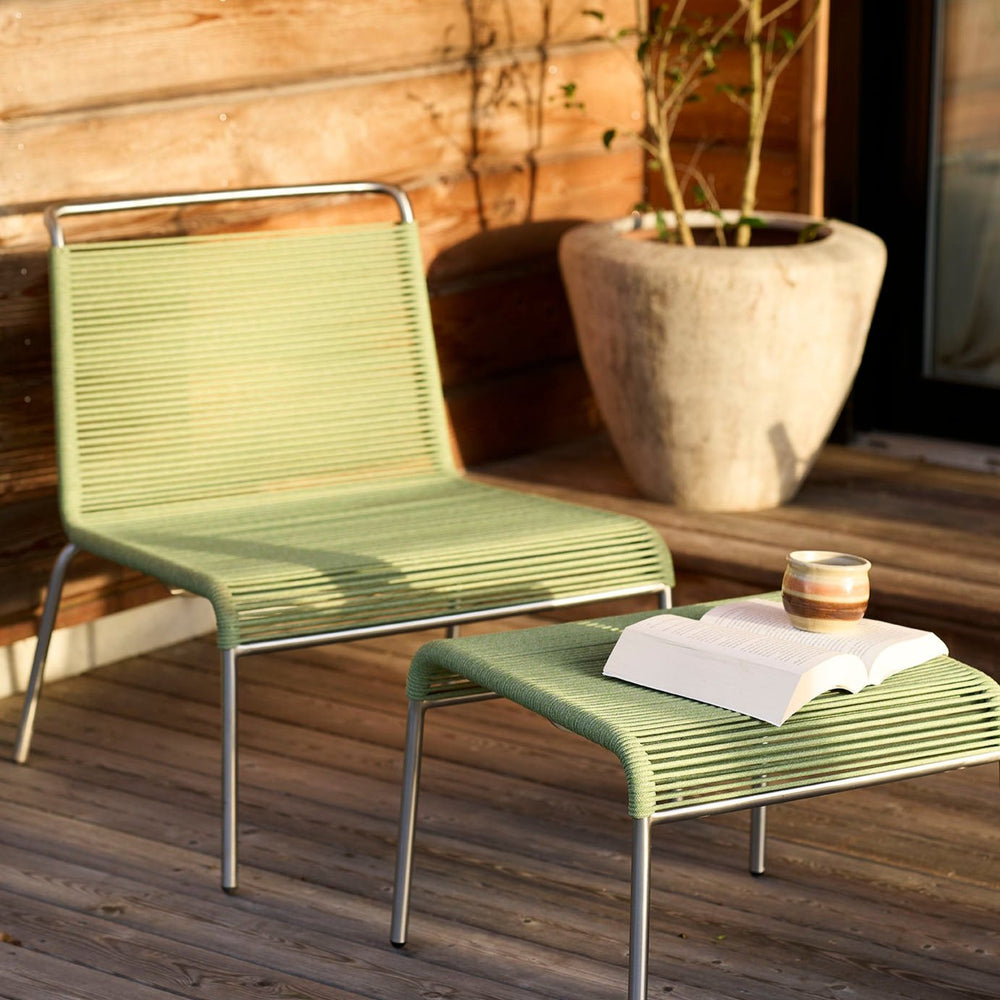 M20L Teglgaard Lounge Cord Chair — Brushed Green