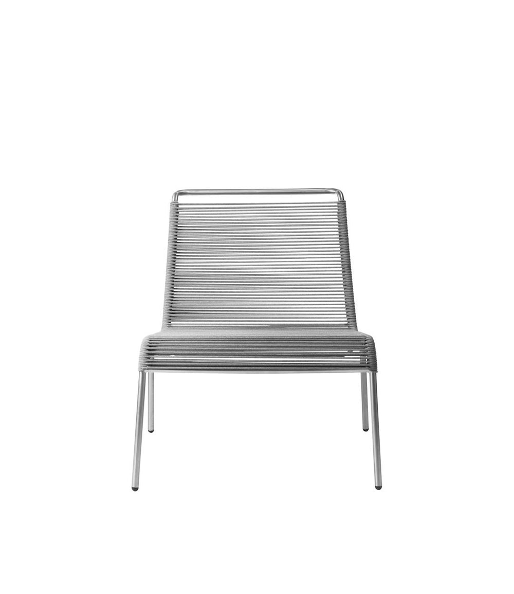 M20L Teglgaard Lounge Cord Chair — Brushed Light Grey