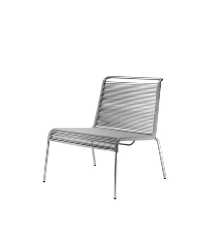 M20L Teglgaard Lounge Cord Chair — Brushed Light Grey