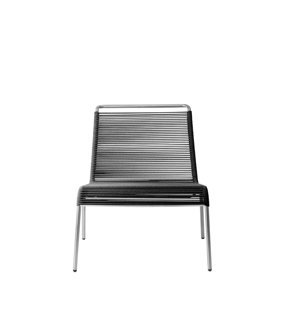 M20L Teglgaard Lounge Cord Chair — Brushed Black