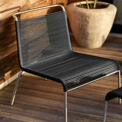 M20L Teglgaard Lounge Cord Chair — Brushed Black