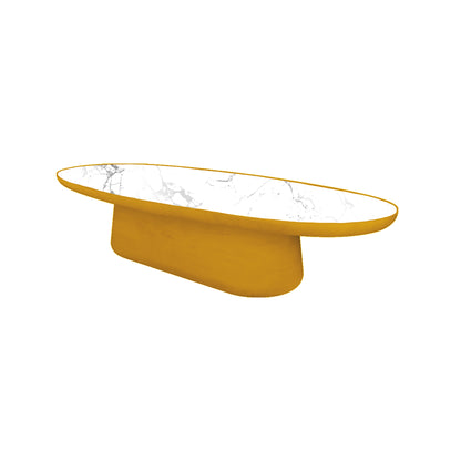 Maana Coffee Table with Inlay — Oval