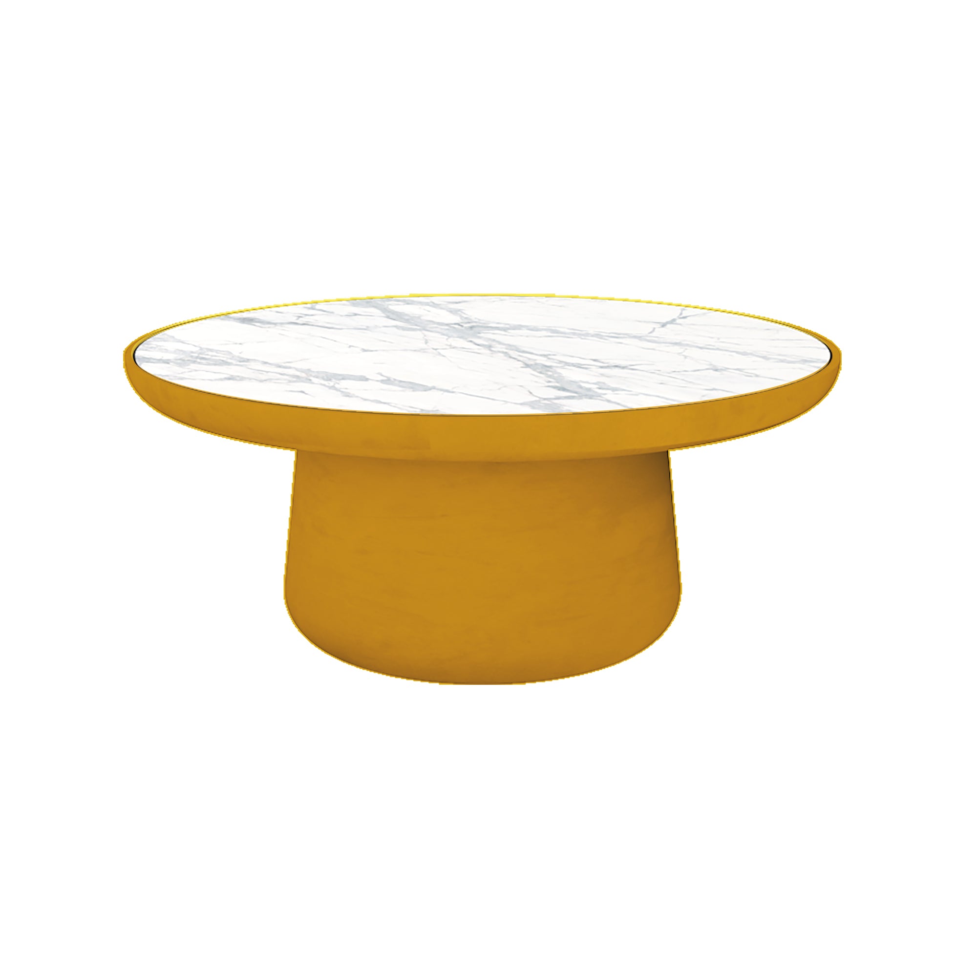 Maana Coffee Table with Inlay — Round