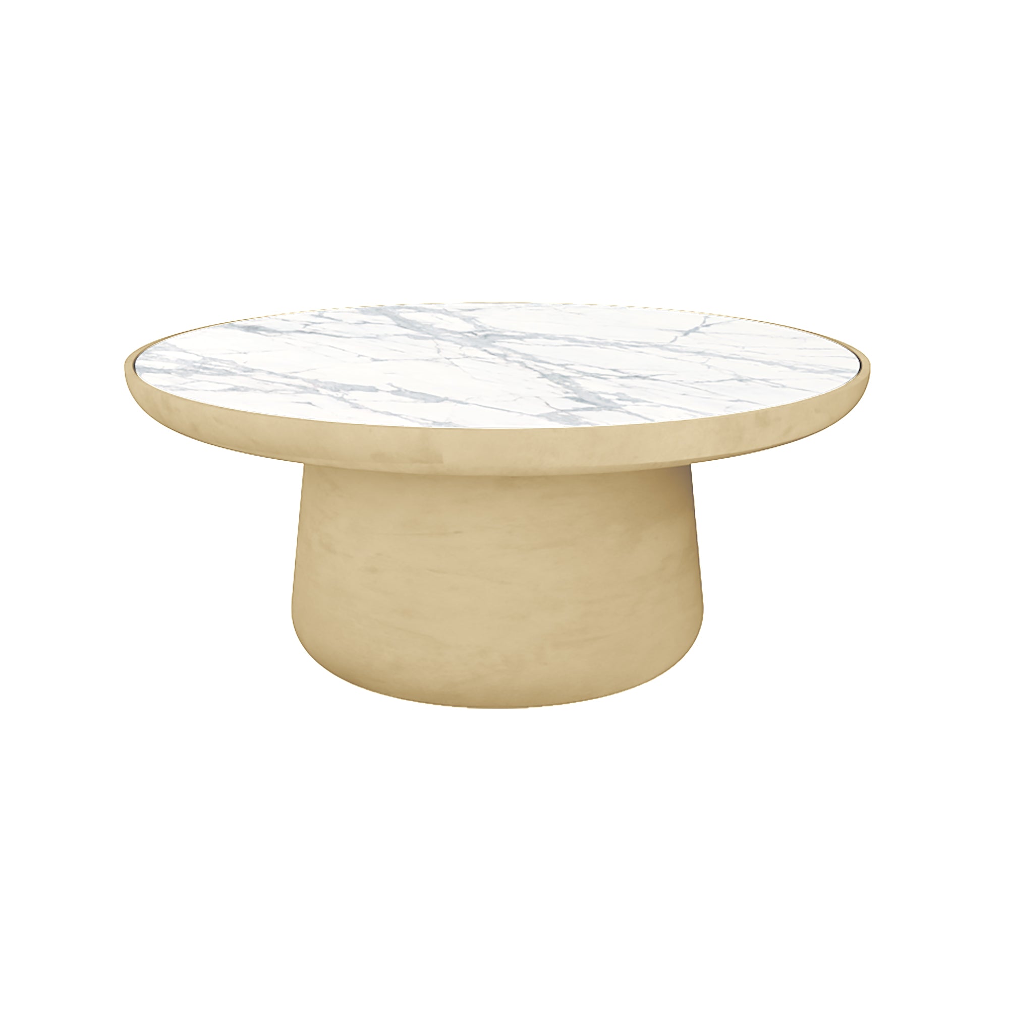 Maana Coffee Table with Inlay — Round