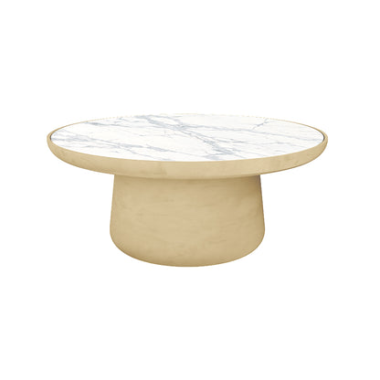 Maana Coffee Table with Inlay — Round