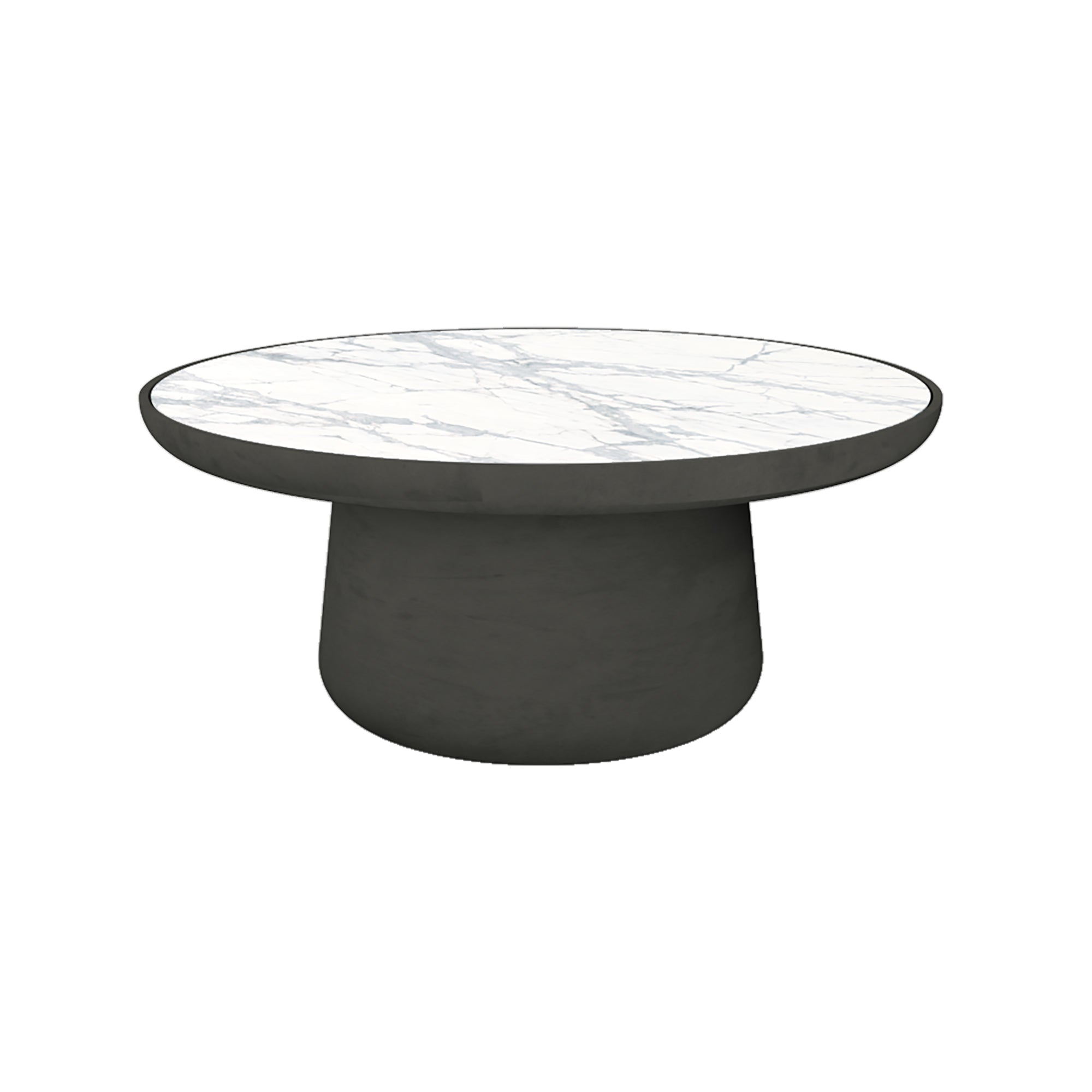 Maana Coffee Table with Inlay — Round