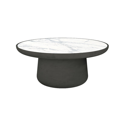 Maana Coffee Table with Inlay — Round