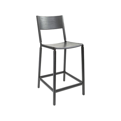 Backed Counter Stool — Linden — Wood