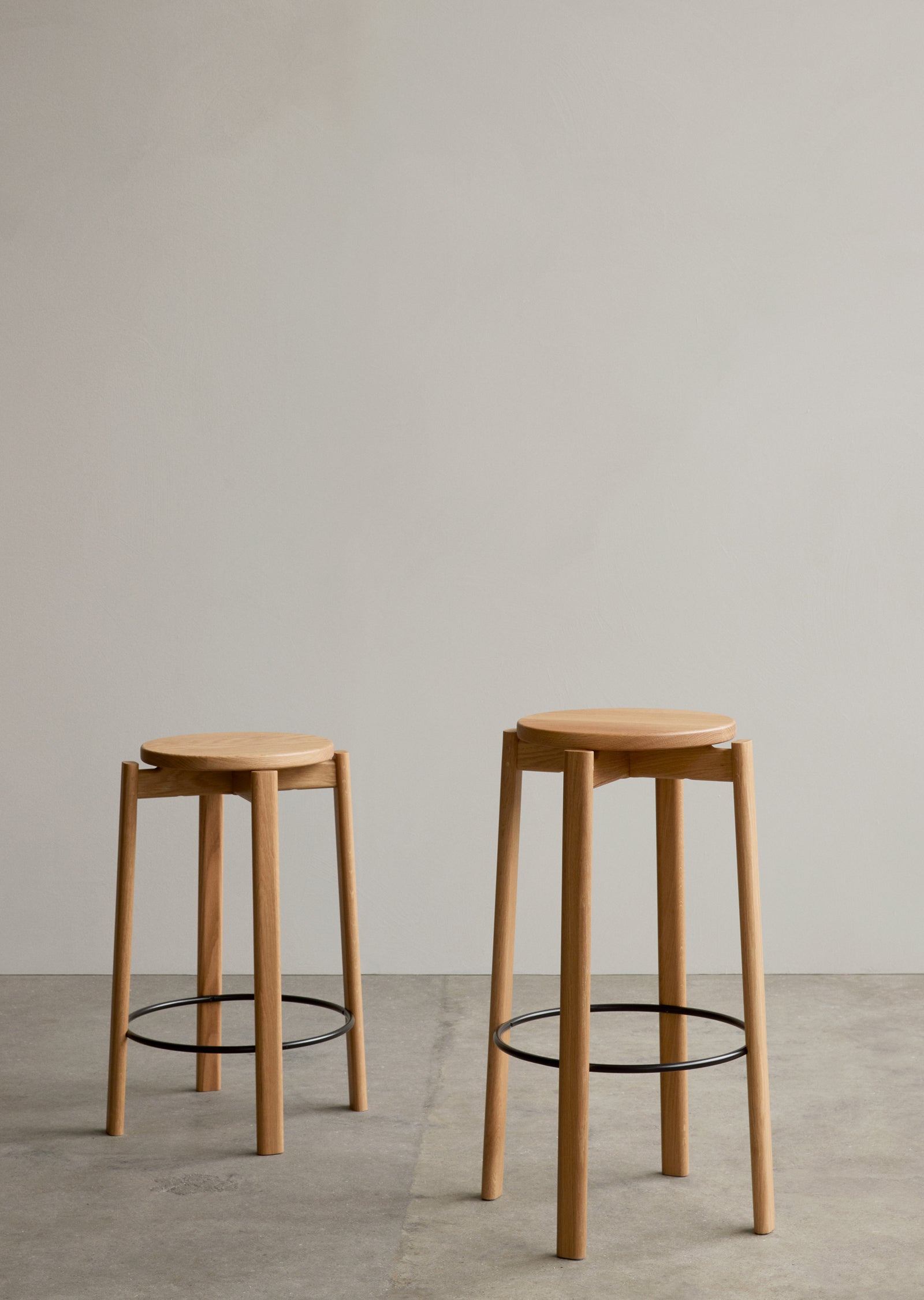 Passage Bar and Counter Stool  — Wood Seat