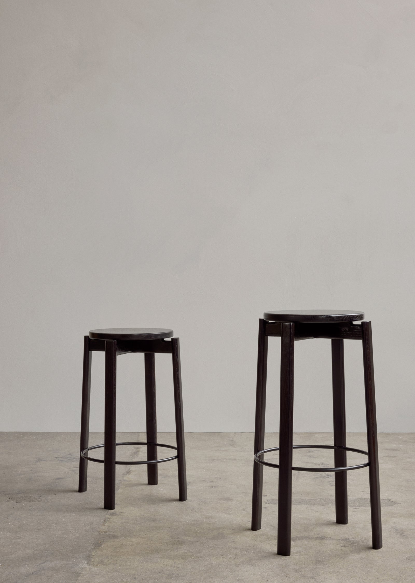 Passage Bar and Counter Stool  — Wood Seat
