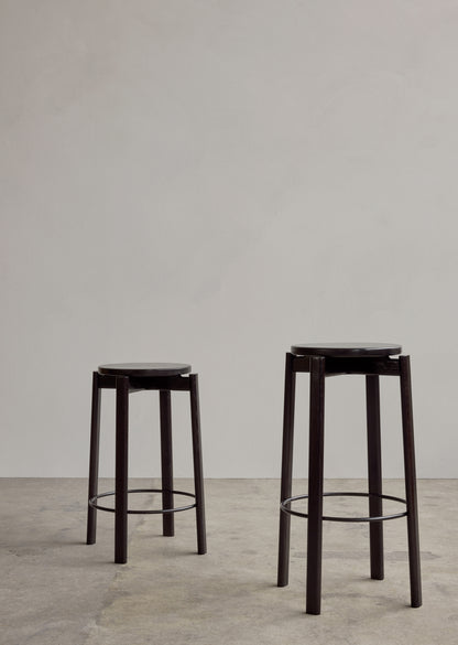Passage Bar and Counter Stool  — Wood Seat