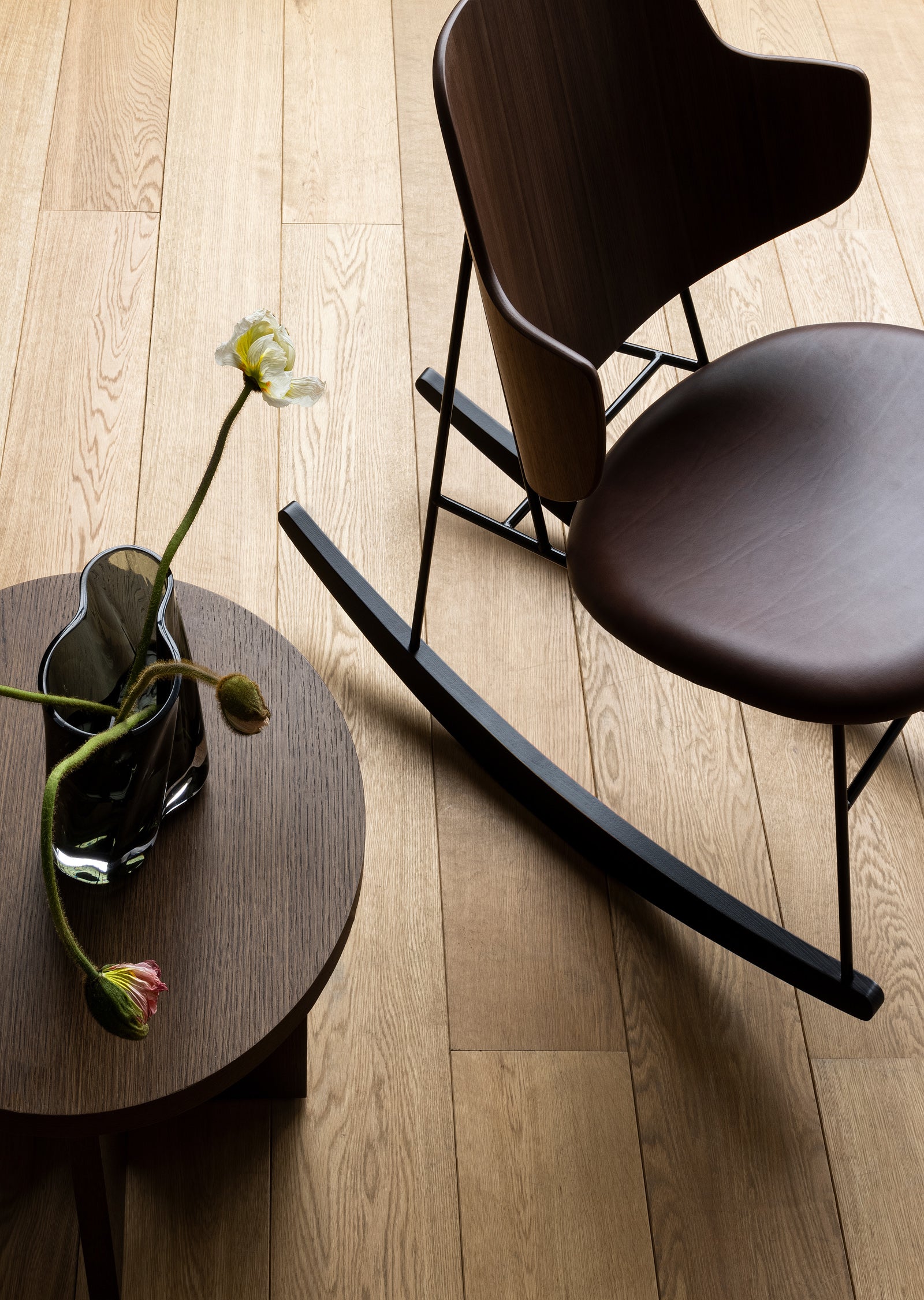 Penguin Rocking Chair — Upholstered Seat and Back