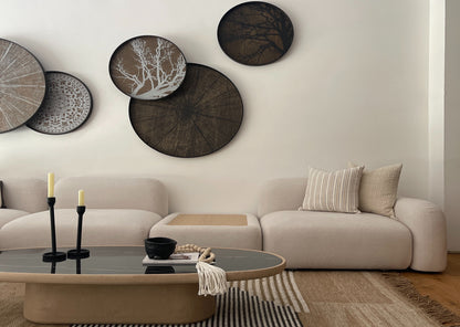 Maana Coffee Table with Inlay — Oval