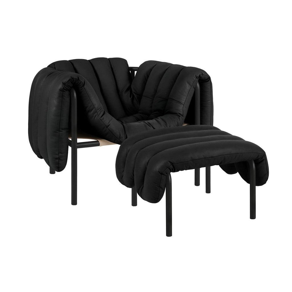 Puffy Lounge Chair and Ottoman