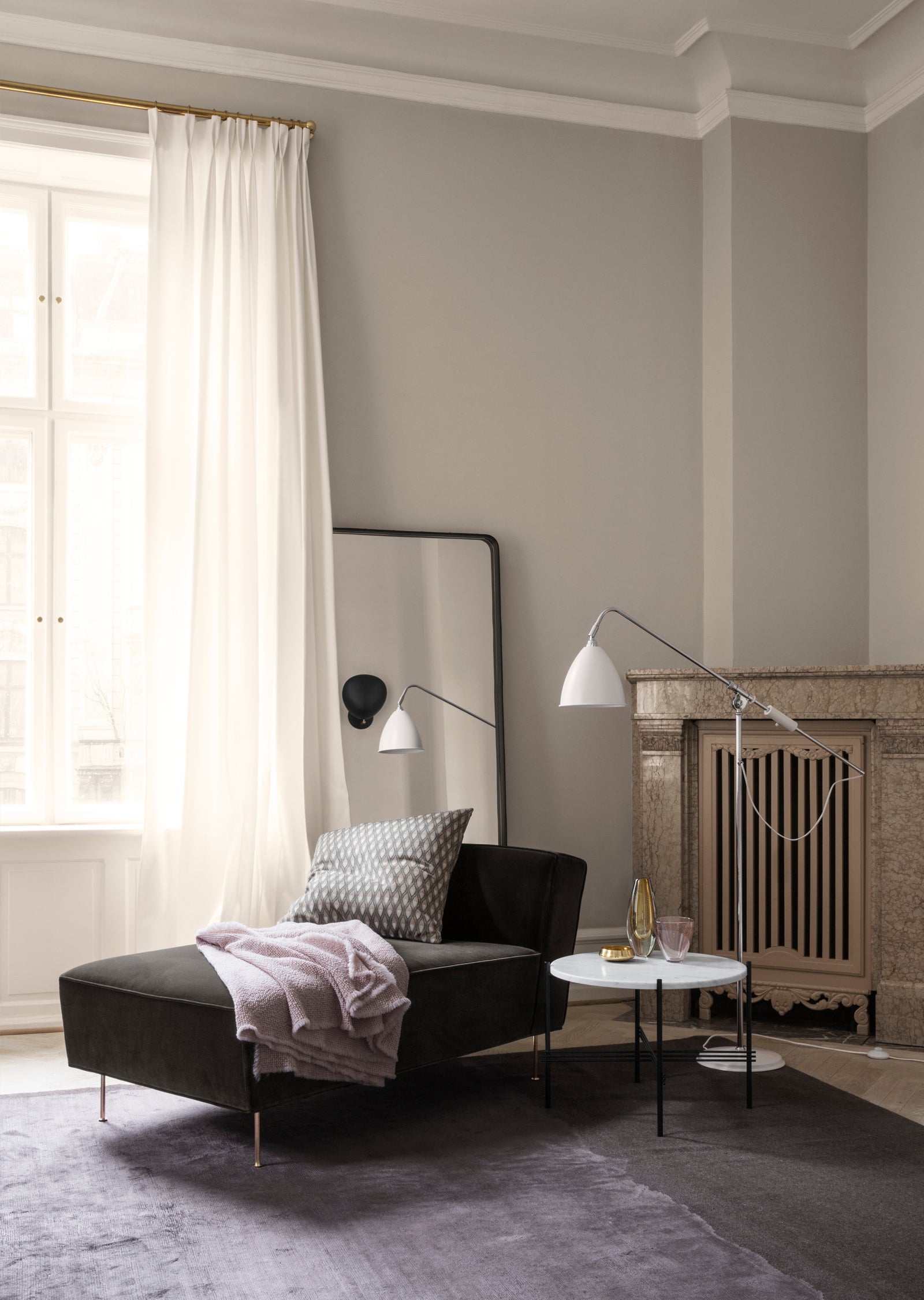 Adnet Wall Mirror — Round and Rectangle